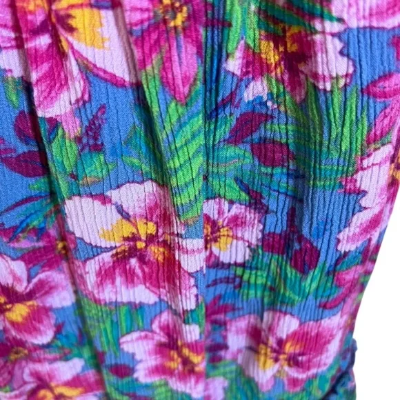 Chenault Pink and Green Floral Kids Dress, 4T Girls - Picture 2 of 4